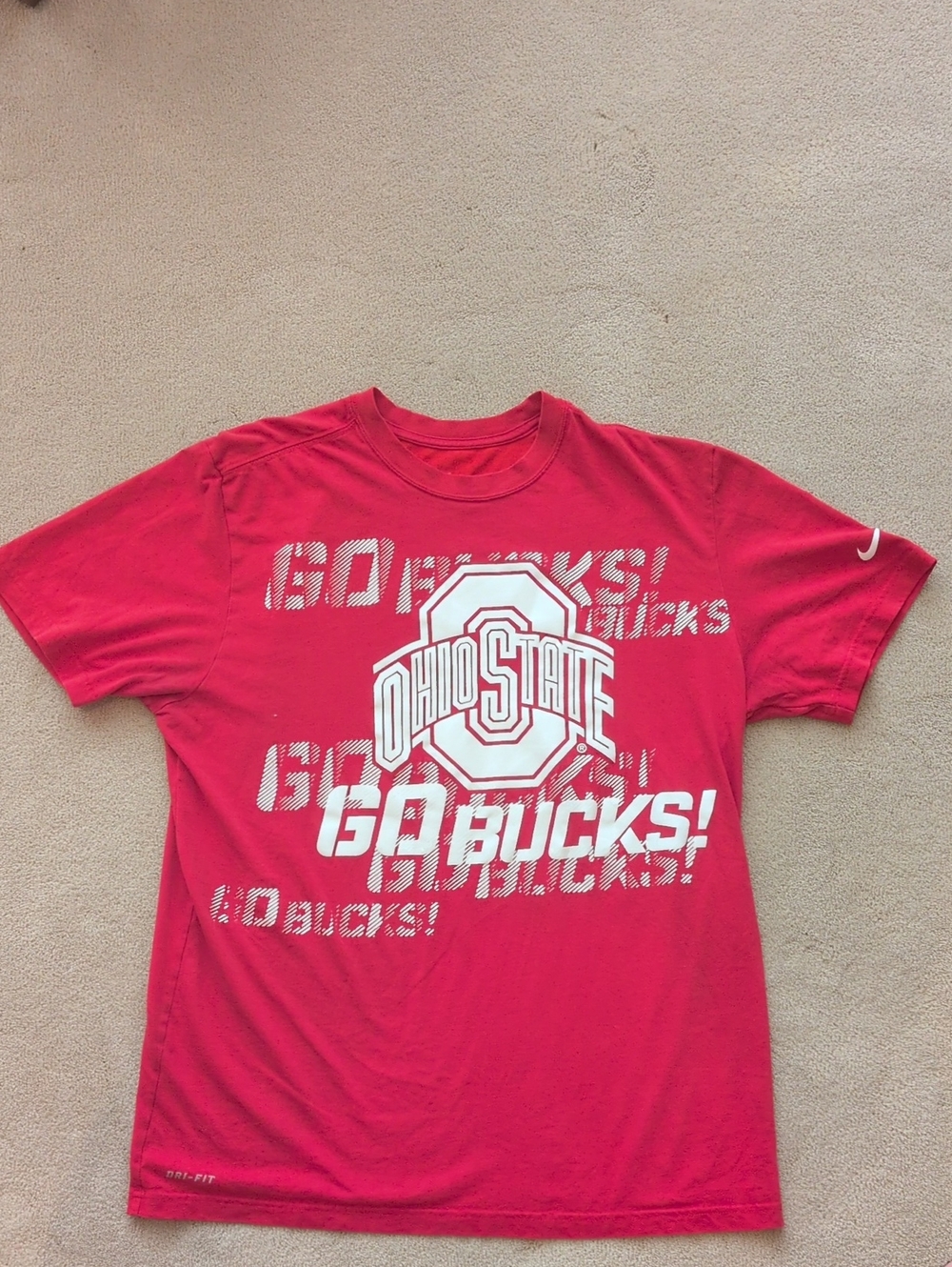 Men's Nike Ohio State 'GO BUCKS!' Red Graphic Tee